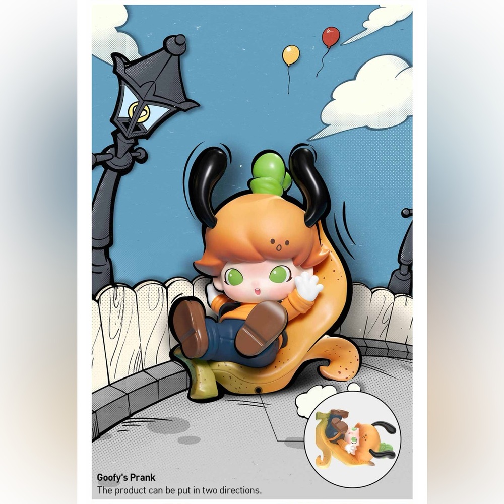POPMART Dimoo World X Disney Series Figurine Goofy’s Prank